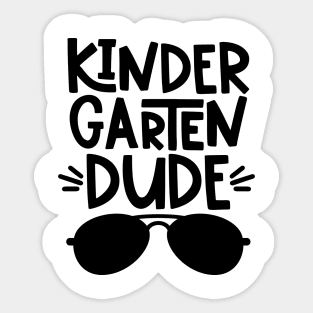 Kindergarten Dude Funny Boys Back to School Cool Sticker